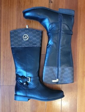 MICHAEL Michael Kors Black and Brown Girls' Riding Boots NWOT